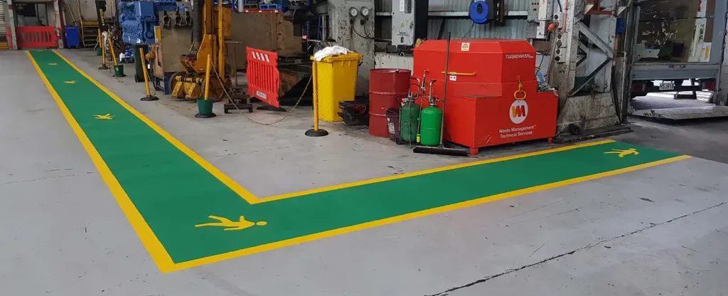 15 نکته ایمنی لیفتراک - خط کشی لیفتراک